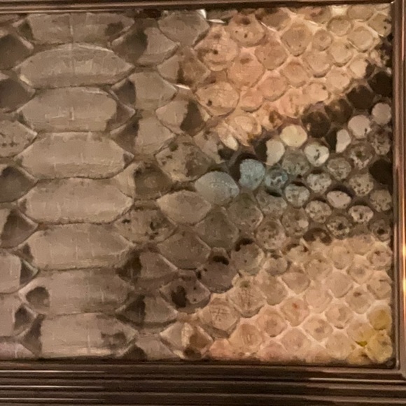 Judith Leiber Stunning Python and Metallic Leather Clutch/Handbag - Picture 16 of 16